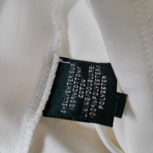 NWT RALPH LAUREN KNEE LENGTH EXCLUSIVE WINTER WHITE CROCHETED COTTON DRESS SMALL - Picture 12 of 14